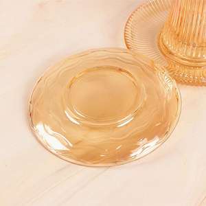 Ensemble <span class=keywords><strong>de</strong></span> tasses à café et soucoupes en verre ambré <span class=keywords><strong>de</strong></span> style moyen-oriental <span class=keywords><strong>de</strong></span> 90ml pour le thé <span class=keywords><strong>de</strong></span> l'après-midi et <span class=keywords><strong>la</strong></span> maison, emballé dans un carton, 12 pièces - Product Image 6