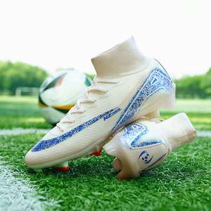 Chaussures de football de <span class=keywords><strong>salle</strong></span> pour adultes de haute qualité, vente en gros d'usine, chaussures de football à cheville haute, crampons, entraînement sur herbe, chaussures de sport de football 11 - Product Image 6