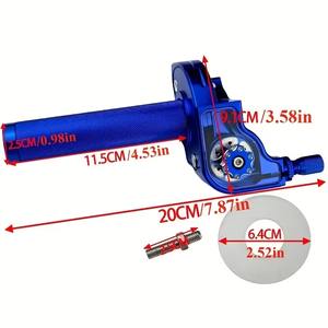 Poignée d'accélérateur de moto en aluminium CNC avec indicateur de vitesse - Cache-pompe à huile réglable pour moto tout-terrain - Product Image 4