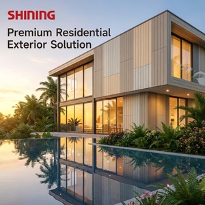Modern Fireproof High-Strength 8mm Thick Fiber Reinforced <strong>Cement</strong> Board Panel Waterproof Exterior Wall for Hotels Non-Asbestos - Product Image 6