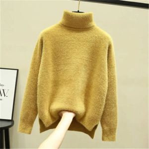 Nouveau pull tricoté uni épaissi, anti-rides, respirant, décontracté, avec logo frontal, pour l'automne, style polyvalent - Product Image 2