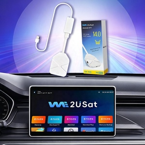We2usat P6 <b>Mini</b> Android 14 Carplay Box 8K Wifi streaming media player set top box Android <b>TV</b> Stick Box Backlight Remote control - Product Image 1