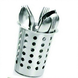 Soporte de cocina de acero inoxidable Juego de utensilios de mesa de cocina Soporte de cubiertos cónico extra grande con juego de cubiertos - Product Image 2