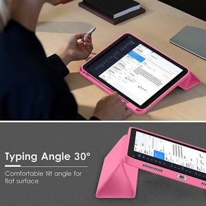 Étui de protection compatible avec les tablettes iPad 10e/11e génération, coque arrière anti-flexion pour iPad A16, étui de tablette pliable en trois parties - Product Image 5