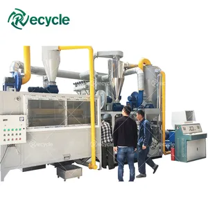 Machine de recyclage de ferraille d'aluminium, Machine de recyclage d'aluminium d'occasion, usine de tri d'aluminium et de plastique