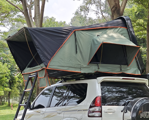 Tente de toit pour voiture, coque rigide en ABS avec tissu Oxford, quatre saisons, camping en plein air, ouverture automatique rapide avec échelle - Product Image 5