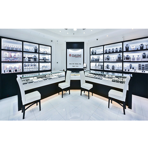 Kính hiển thị đồ trang sức trường hợp đồ trang sức bằng gỗ Showcase cho đồ trang sức đảo cửa hàng - Product Image 1