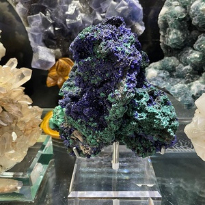 Cristal Natural de <span class=keywords><strong>azurita</strong></span> azul y <span class=keywords><strong>malaquita</strong></span>, Mineral de Reiki, Mineral de cristal, venta al por mayor - Product Image 1