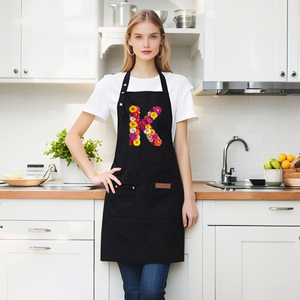 最佳价值来源低最小起订量防水聚围裙花卉英语学校食堂大学宿舍餐车定制图案 - Product Image 2