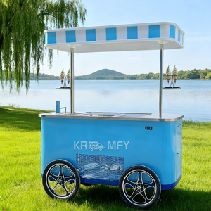 Vitrina para Helados y Comida, Carrito de Flores para Venta al Aire Libre, Remolcable, Resistente al Óxido, para Comida Rápida - Product Image 2