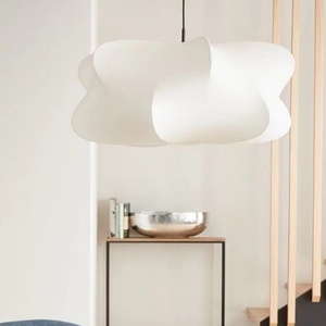 Lusso moderno LED <span class=keywords><strong>cucina</strong></span> ciondolo plafoniera lunghe sospensioni <span class=keywords><strong>con</strong></span> <span class=keywords><strong>lampade</strong></span> di seta di medie dimensioni per soffitti alti - Product Image 3