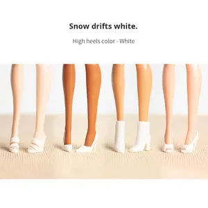 Chaussures de poupée à talons hauts multicolores, accessoires de mode pour mannequins, pour bébés de 0 à 24 mois, fabrication en usine - Product Image 6