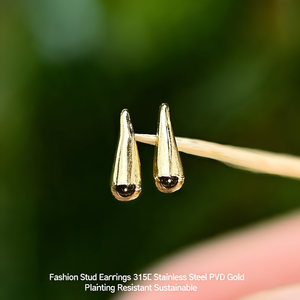 Pendientes de Moda con Cristales, Acero Inoxidable 316L, Baño de Oro PVD, Resistentes y Sostenibles - Product Image 3