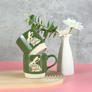 Hot Selling Cute Ceramic Porcelain Milk Mugs in New Bunny Design Reusable Dishwasher & Microwave Safe Gift <b>Box</b> Packaging - Product Image 2