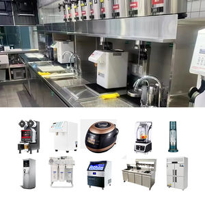 Lista de equipos Estación de preparación de trabajo de té de la leche con refrigerador Juego completo Barra de agua Tienda de té de la leche Equipo de refrigeración - Product Image 2