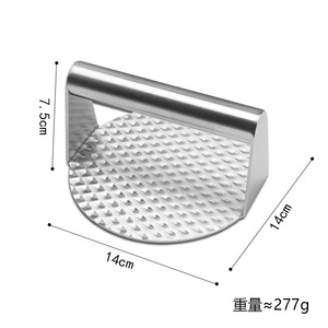 Prensa para hamburguesas Manual de acero inoxidable, mango resistente al calor, prensa para parrilla de hamburguesas aplastada de Metal para cocinar y barbacoa - Product Image 5