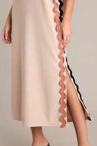 Personalizzato Oem O collo senza maniche a coste in maglia con spacco laterale da donna nuova moda modesta estate chiesa abito <span class=keywords><strong>lungo</strong></span> Midi abbigliamento da donna - Product Image 5