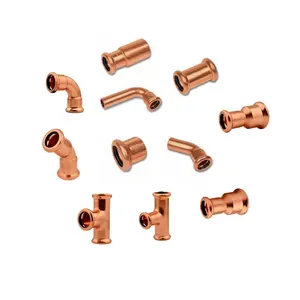 Wholesale 28mm Copper Press Fittings Copper Pipe Fitting UK Standard Copper Fittings Ningbo for Plumbing Gas and Drink Water Pip