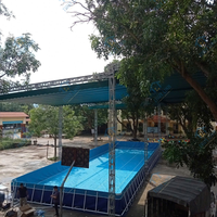 Piscine gonflable portable Thuy Linh facile à installer, garantie 3 ans, fabriquée au Vietnam, garantissant la sécurité du transport, en PVC.