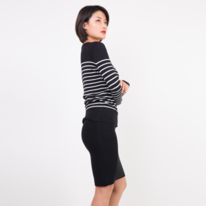 Mới đến thanh lịch giản dị mù<span class=keywords><strong>a</strong></span> thu Áo len thiết kế thời trang cộng với kích thước Womens váy ngắn - Product Image 3