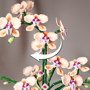 MJI 13111 Orchidée Fleurs Bloc de Construction Assemblé Ornements Blocs de Construction Ensemble pour Enfants Éducatifs En Gros Cadeau Jouets - Product Image 4