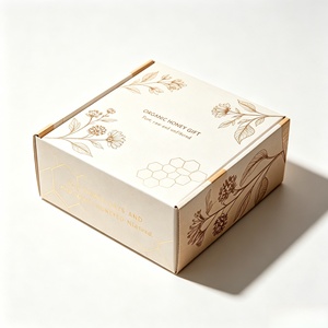 Custom Printed Color Cardboard Postal Honey <b>Box</b> Kraft Paper Packaging Corrugated Mailer <b>Shipping</b> <b>Box</b> With Insert - Product Image 3