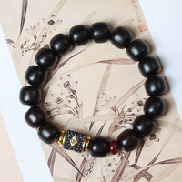 Bracelet en bois de santal violet (Dalbergia)