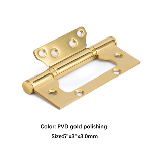 Bisagra de mariposa de acero inoxidable de 5x3x3.0mm con doble rodamiento de bolas para puerta plana - Product Image 4