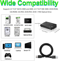 Adaptador USB 3.0 IDE SATA Original al por Mayor, Lector de Disco Duro Externo, Convertidor para HDD de 2.5/3.5 Pulgadas