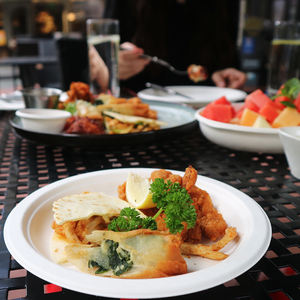 6/7/9/10 Inci Piring Pesta Dapat Terurai, Piring Baki Bagasse Tebu Sekali Pakai - Product Image 5