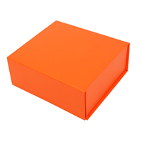 Boîte cadeau magnétique pliable de luxe écologique sur mesure en gros, matériaux recyclés, ruban noir, poignée, carton rigide