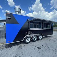 Camions de restauration commerciaux de 16 pieds, chariot mobile de rue, camion de restauration rapide avec cuisine complète à vendre aux États-Unis, en Europe et en Australie