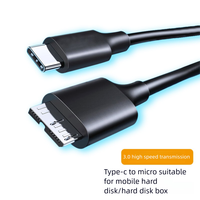 Cable de Carga Rápida USB 3.0, Adaptador Tipo-C Micro B, PVC Ecológico, Conductor de Cobre Puro Blindado, para Computadora, Cámara, Teléfono Móvil