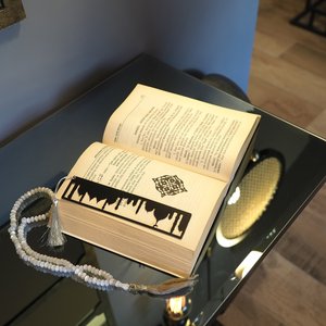 Marque-livre islamique chakra en métal, mots personnalisés, Ramadan, aïd, cadeau musulman, 2 pièces - Product Image 2