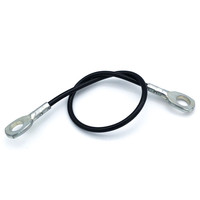 Câble métallique enduit de PVC manchon en aluminium fil suspendu câble métallique d'acier inoxydable avec des bornes d'oeil d'anneau