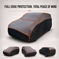 Housse de protection anti-grêle pour voiture avec fenêtres latérales en EVA 4 mm, multicouche, imperméable, anti-poussière, toutes saisons pour automobiles