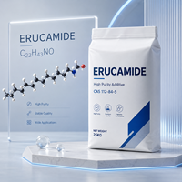 Agent de Coulissement Premium Erucamide CAS 112-84-5 pour Films PE PP C22H43NO, Agent Anti-blocage Haute Pureté, Additif d'Ouverture Plastique