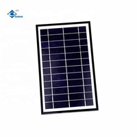Panneau solaire à cadre en aluminium 7W, mini panneaux solaires 6V, chargeur d'alimentation ZW-7W-6V-1, panneau solaire rigide en verre laminé