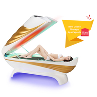 Capsule de sauna à ozone commerciale - Acier inoxydable, sûre, portable, blanchiment du corps entier, anti-âge, haute qualité, salon de beauté