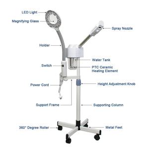 Vaporisateur professionnel à ozone pour le visage, 2 en 1, vapeur chaude et froide, avec lampe grossissante 5x pour salon, sauna, vapeur - Product Image 5