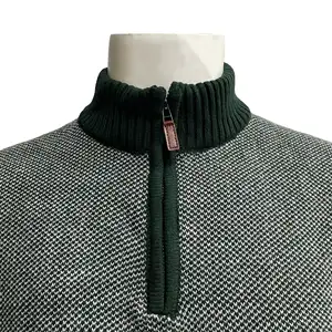 Maglione da uomo formale Cardigan in Cashmere maglione dolcevita da uomo alla moda maglione invernale per uomo