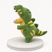 Peluche de dinosaure mignonne de haute qualité personnalisée, jouet en peluche OEM ODM, rembourrage en coton PP, pour cadeau d'enfant, décoration de la maison, souvenir