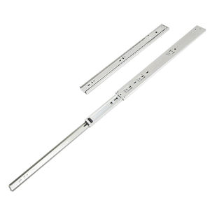 Rail de glissière de tiroir à roulement à billes à trois sections, rail de glissière de tiroir monté sur le côté à roulement à billes entièrement étendu à trois sections - Product Image 1