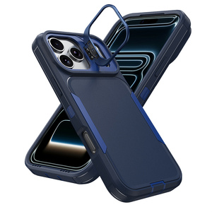 Coque de protection antichoc avec support pour appareil photo intégré pour iPhone 17 16 15 Pro Max, compatible avec les modèles Defender, avec support de maintien et protection arrière symétrique - Product Image 4