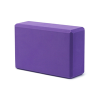 Chine Vente en gros 220g Bloc de yoga en mousse EVA haute densité Brique de yoga fitness légère pour entraînements et yoga Logo personnalisable