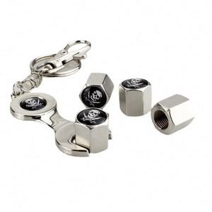Juego de 4 llaves de neumáticos de lujo con logo de marca, de aleación de zinc, con impresión UV, universales, estándar 8v 1 rosca, de alta calidad - Product Image 3