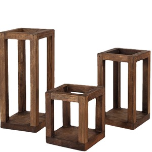 Wooden Lantern Square <b>Candle</b> Holder For Home Decoration <b>Wedding</b> <b>Gift</b> - Product Image 5