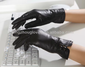 Yüksek maliyet-performans oranı mükemmel konfor dışarı kapı sürücü kış dokunmatik ekran hakiki koyun cilt deri eldiven kadınlar için - Product Image 2