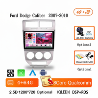 Autoradio Jiawell 10 pouces avec système de navigation GPS, Mirror Link, FM, WiFi, Bluetooth, lecteur DVD pour Dodge Caliber 2007-2010