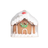 Decoración navideña para galletas, Chocolate caliente, coco, mezcla de jengibre, casa, kit